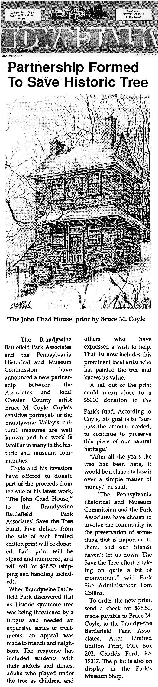 Bruce M Coyel in Town Talk July 29, 1998